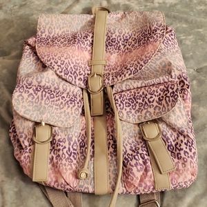 Leopard Print Backpack